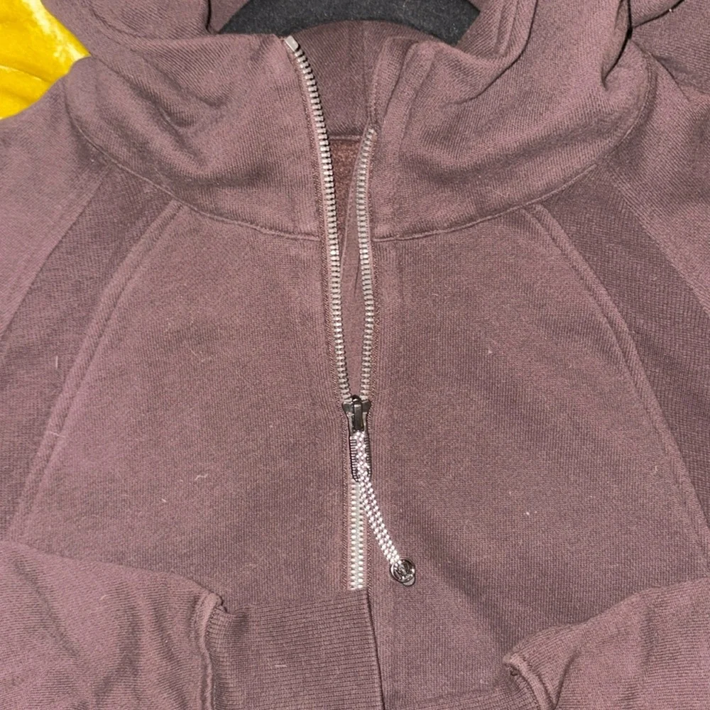 ESPRESSO 1/2 ZIP SCUBA HOODIE